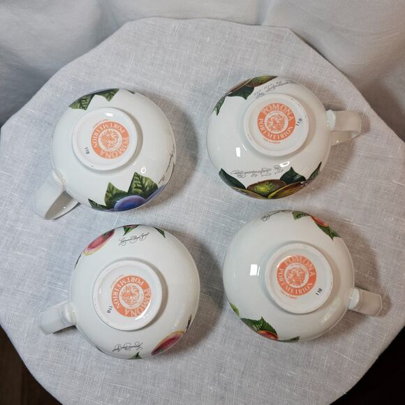 Pomona Port Meirion Fruit Cups x4 Vintage Made in England - Picture 4 of 5